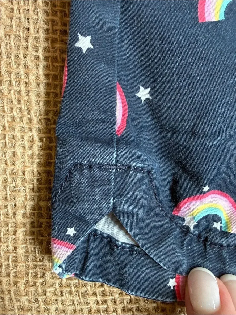 GAP Navy Girls' Rainbow Print Shorts